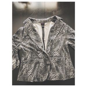 Black and White Cheetah Blazer